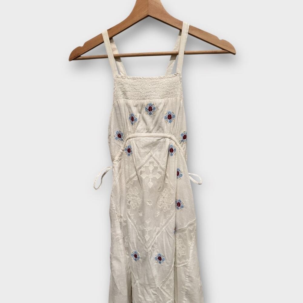 FREE PEOPLE Dewdrop Maxi Cami Dress With Lace Inserts Size XS - Picture 8 of 13